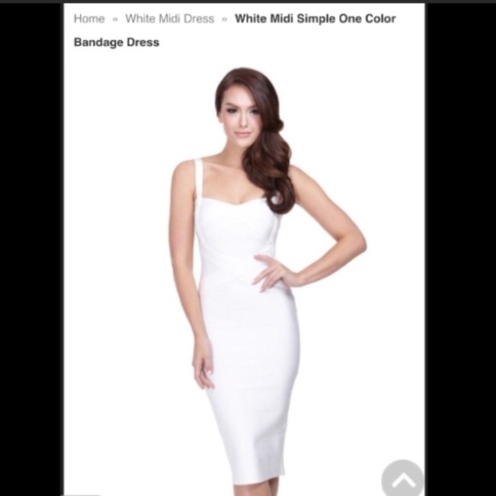 White bandage dress, S